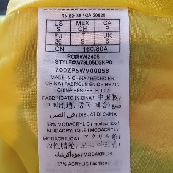 GUESS LA SZ S Women's Multi-color Faux-Fur & Denim Zip Front Bomber Jacket - Picture 11 of 12